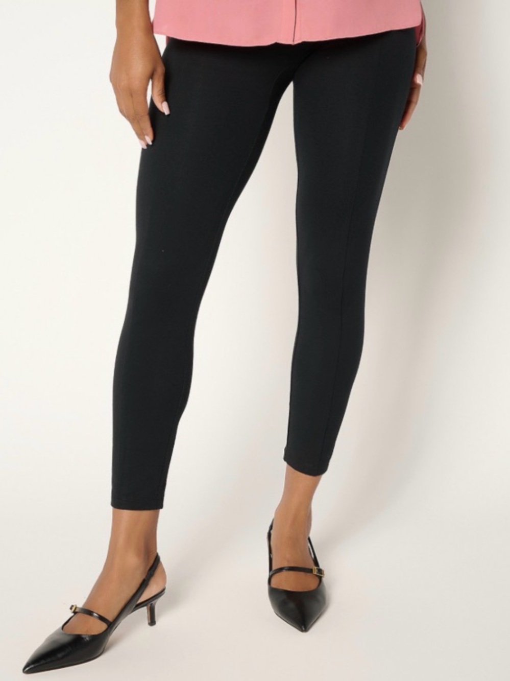 Women with Control Regular Tummy Control Booty Lifter Legging Sz Large Black